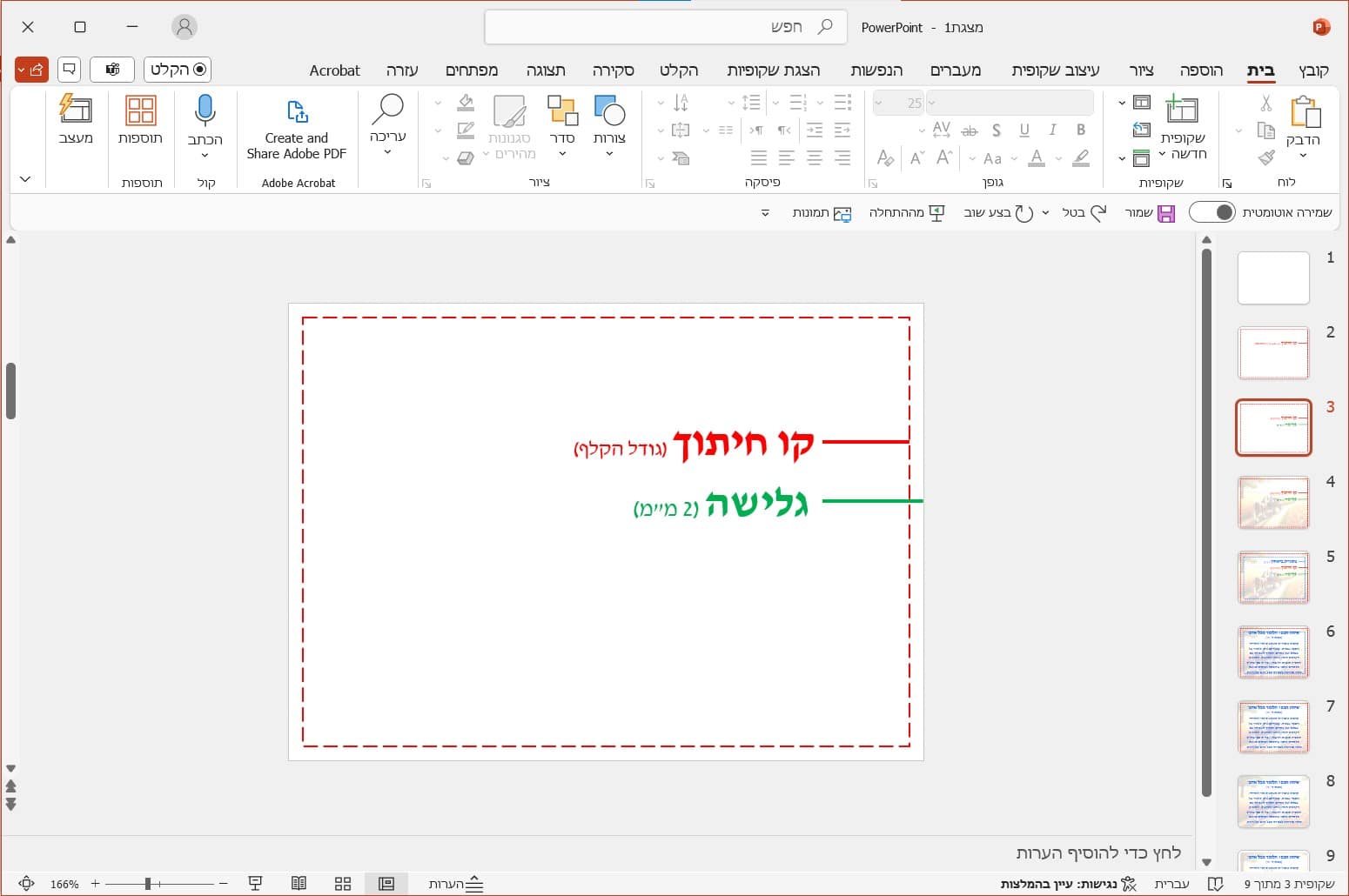 שלב 3 - שטח הגלישה - הבליד
